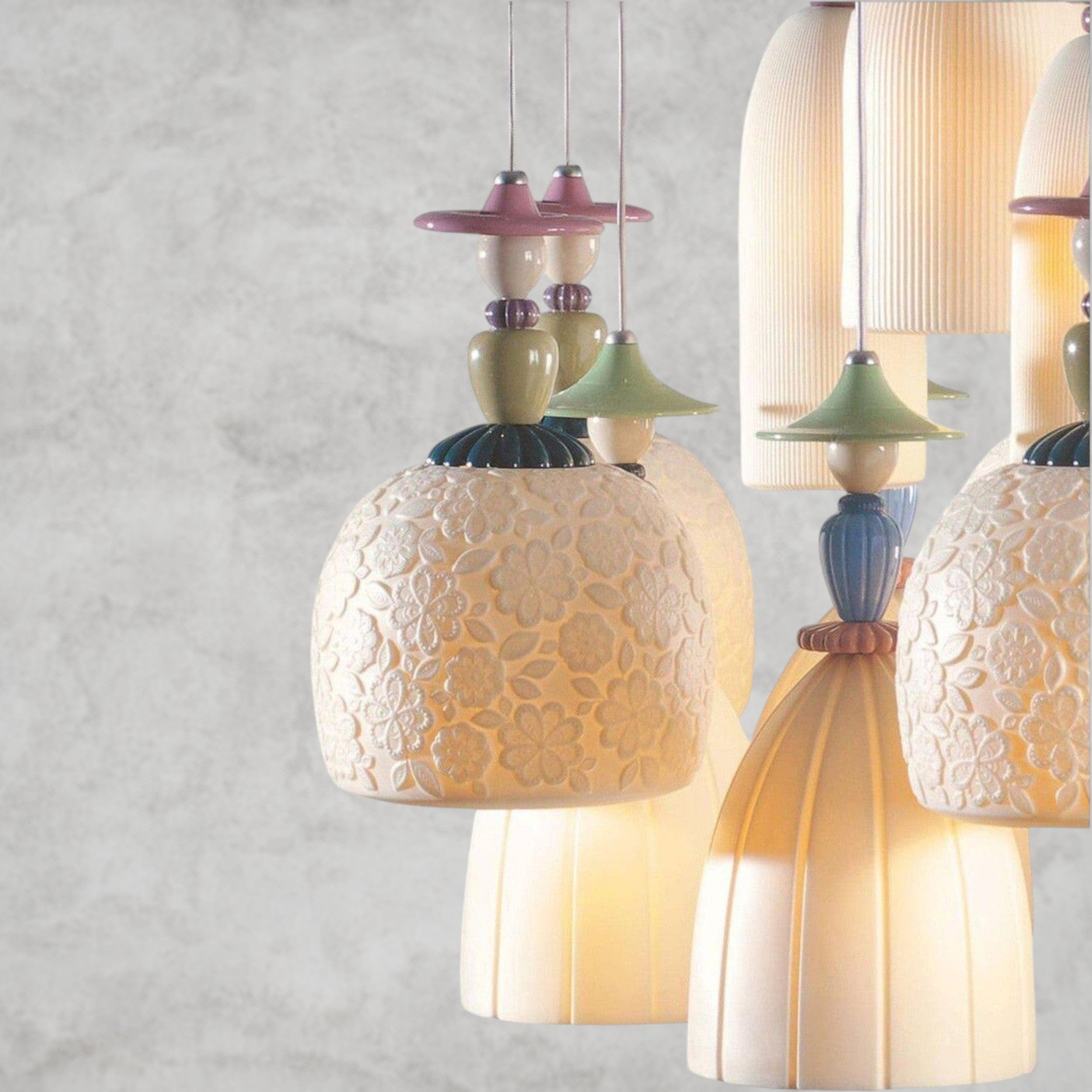 Madeaoiselle 18-Lights Sand Chandelier