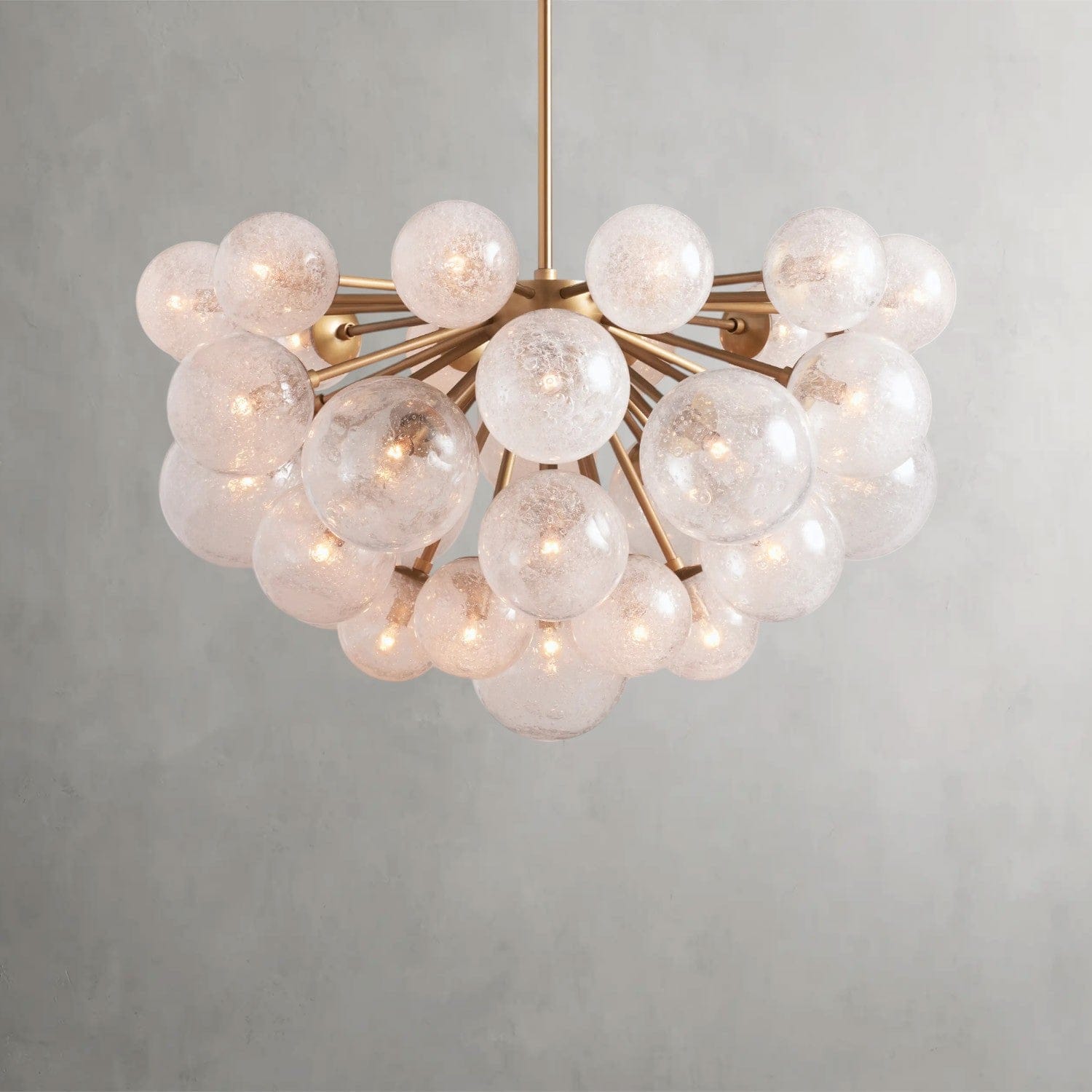 37 Lights / Brass Mandoza Chandelier 19/ 37 Lights