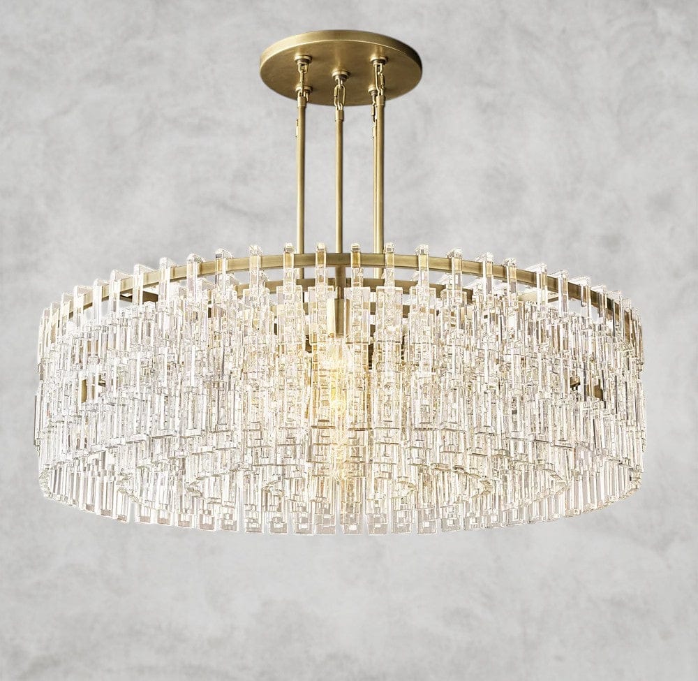 48" / Brass Marignan Round Chandelier 36", 48", 60"