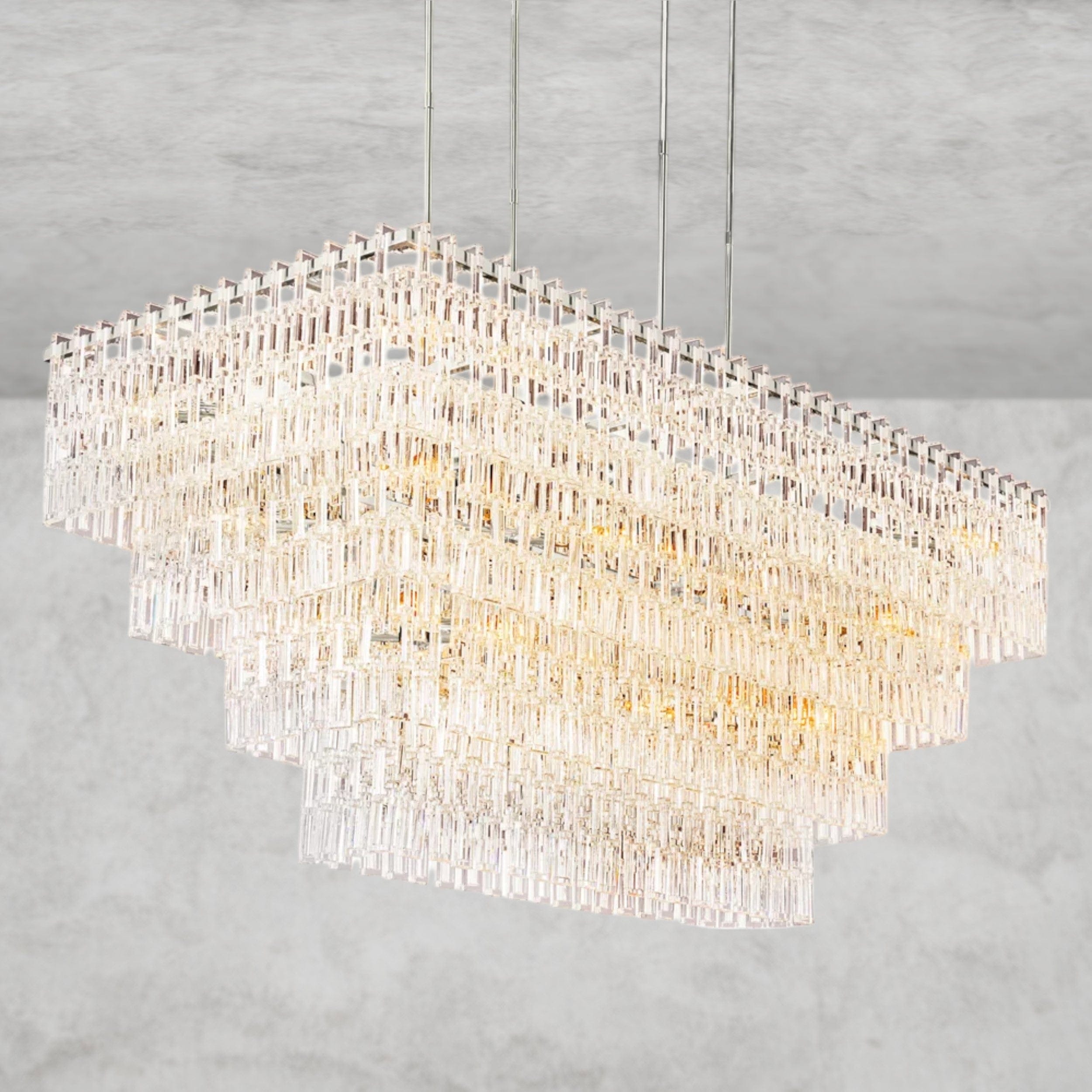 Marignan Tiered Rectangular Chandelier 60