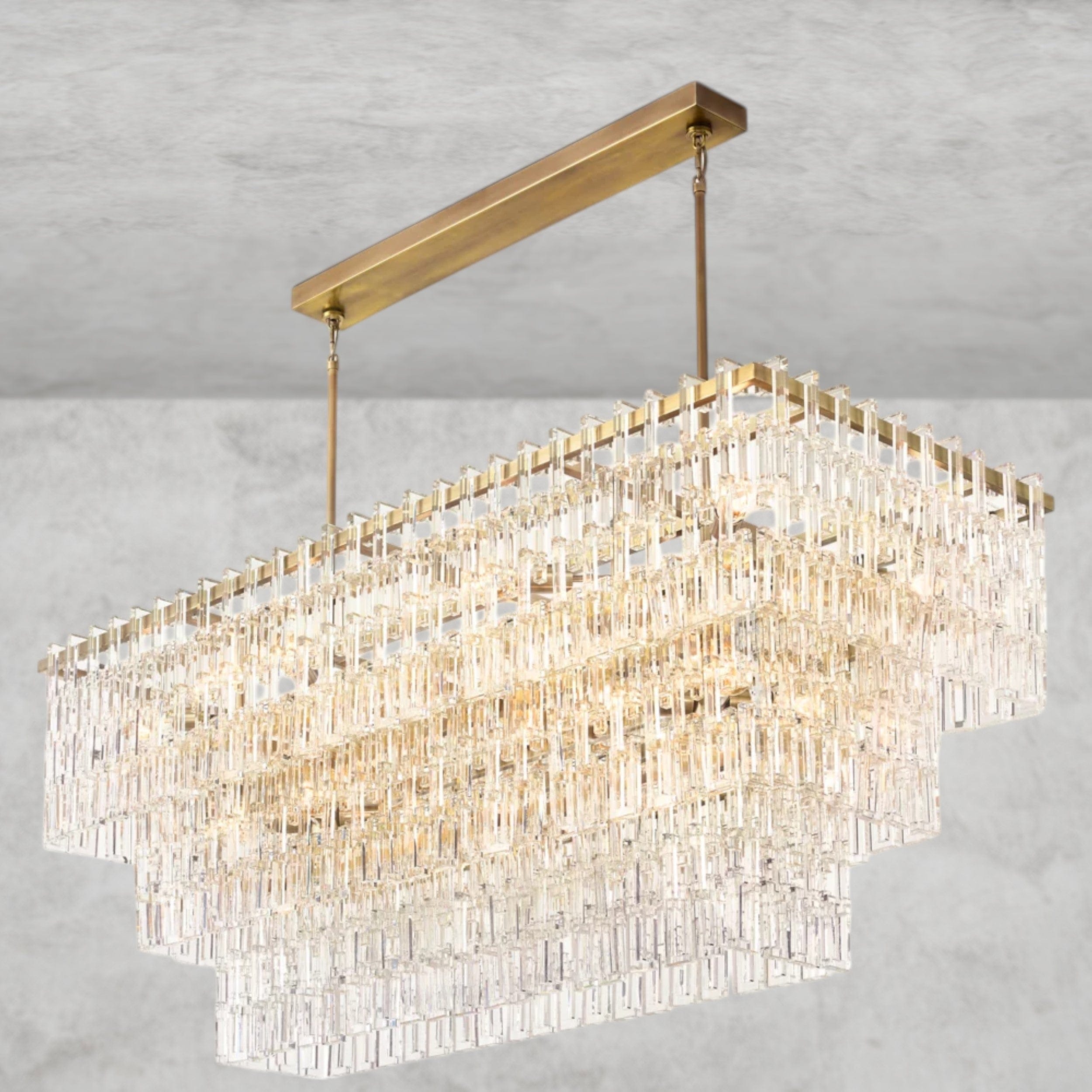 Marignan Tiered Rectangular Chandelier 60