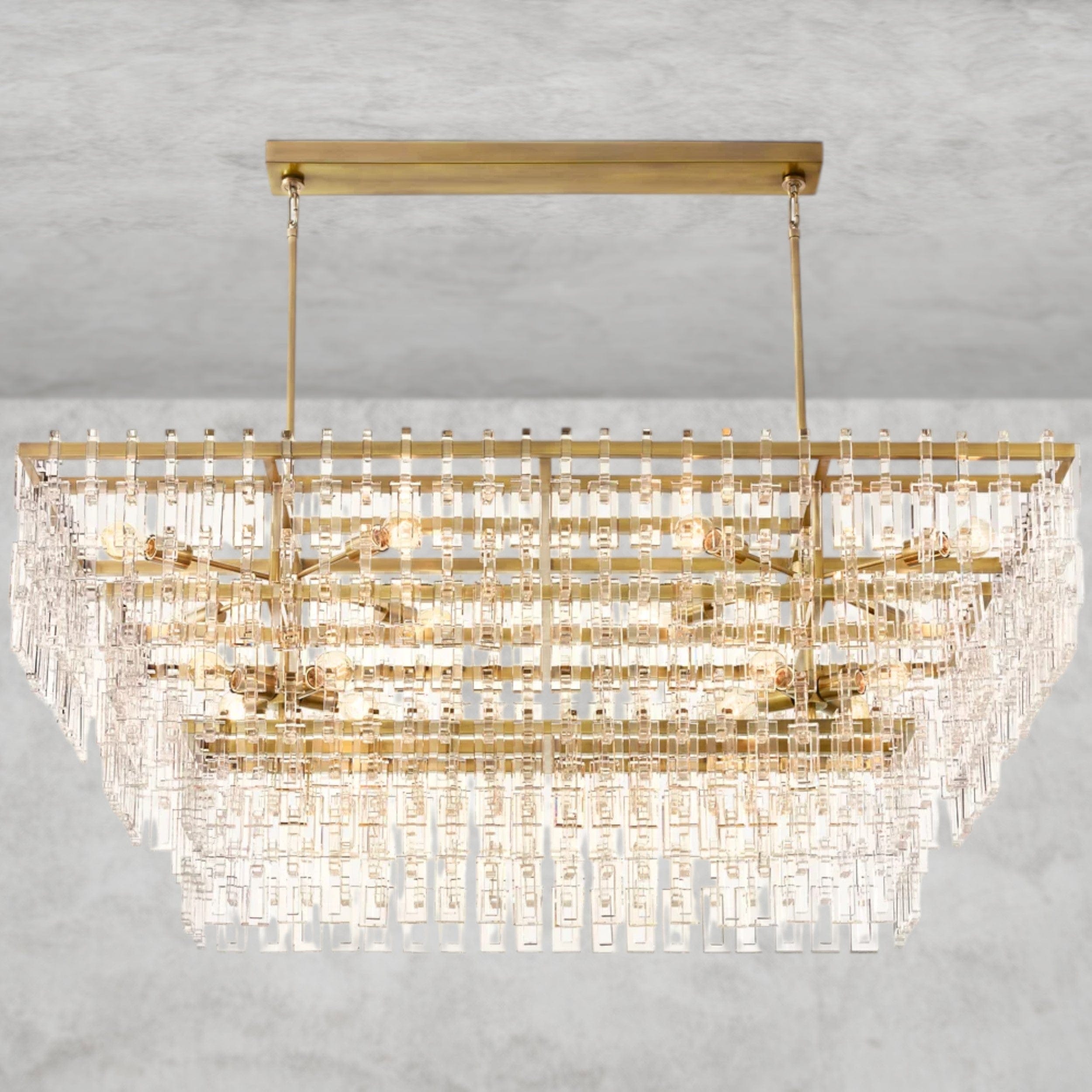 Marignan Tiered Rectangular Chandelier 60
