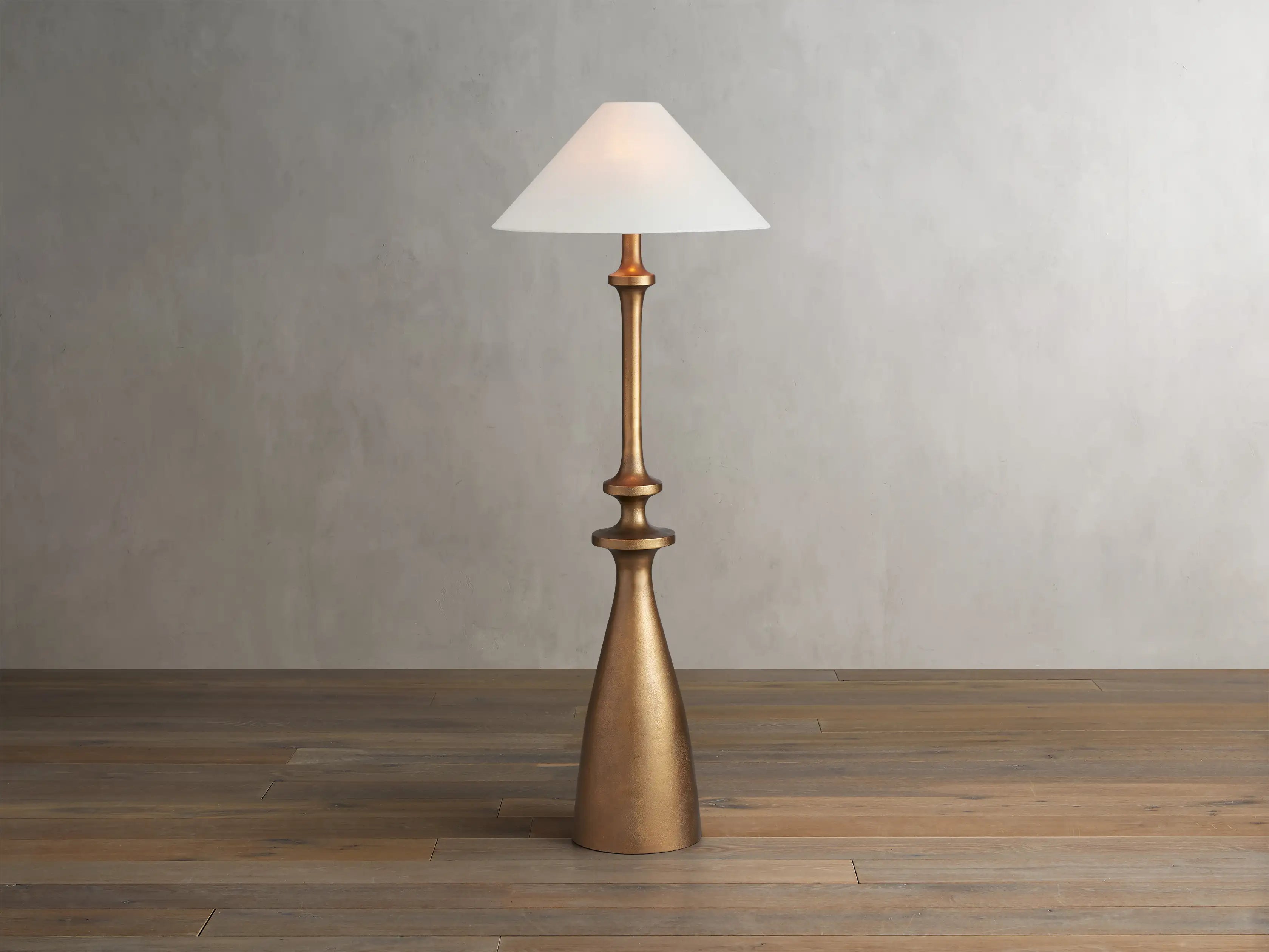 Brass Murphy Floor Lamp