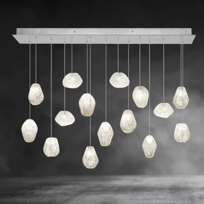 15 - Light / Nickel Natural Inspirations Chandelier