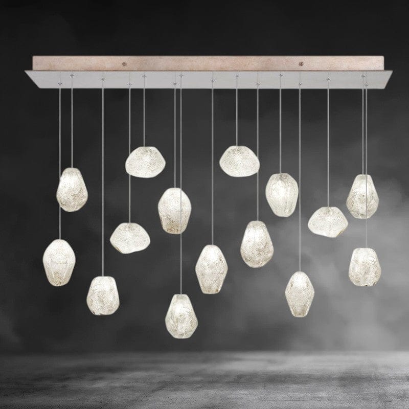 15 - Light / Brass Natural Inspirations Chandelier