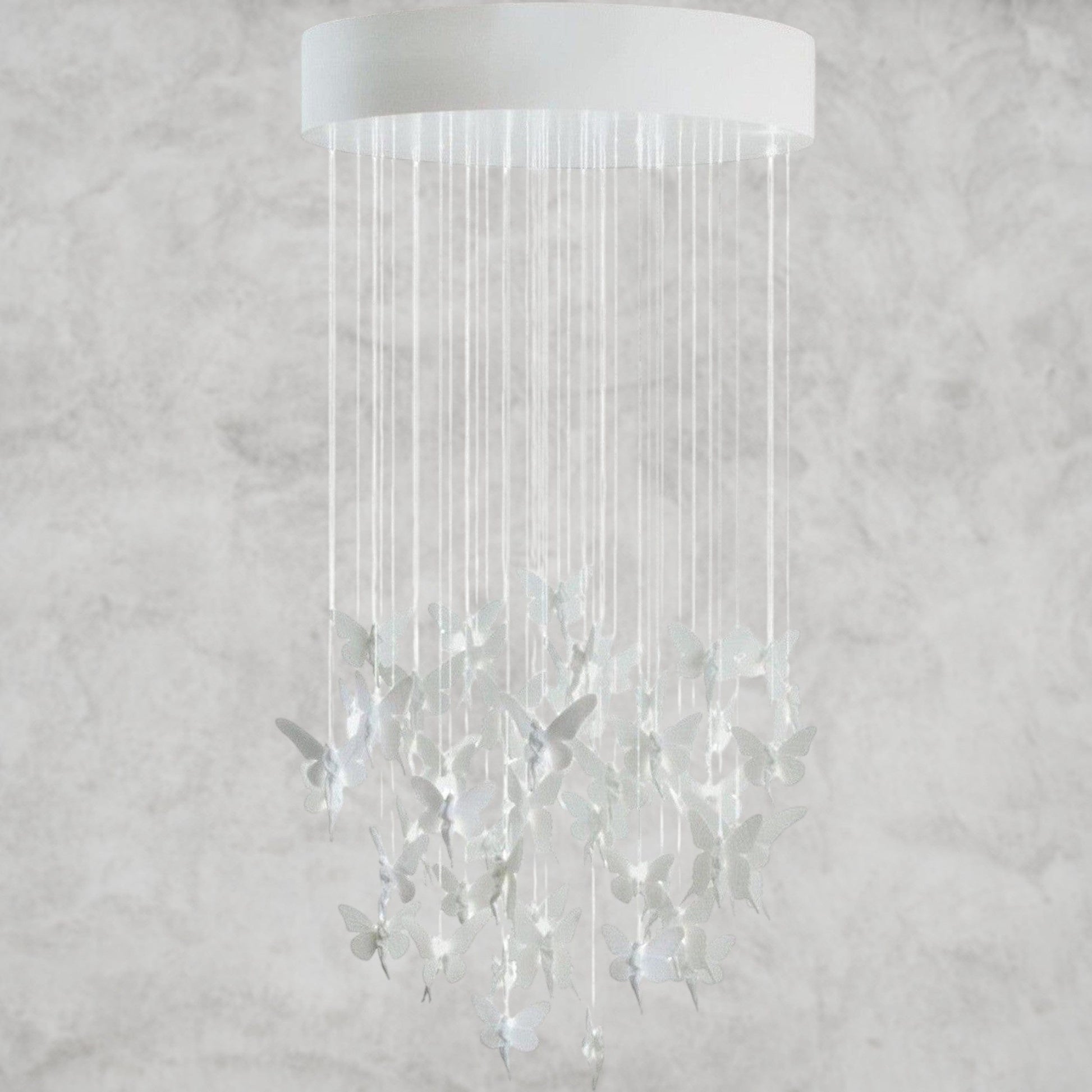 White Niagara Chandelier 31"