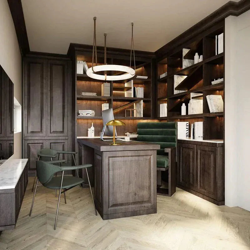 Ogden Pendant Alabaster Chandelier, Halo Ring Modern Chandelier 11.8", 19.7", 23.6", 31.5", 39.4", 50"