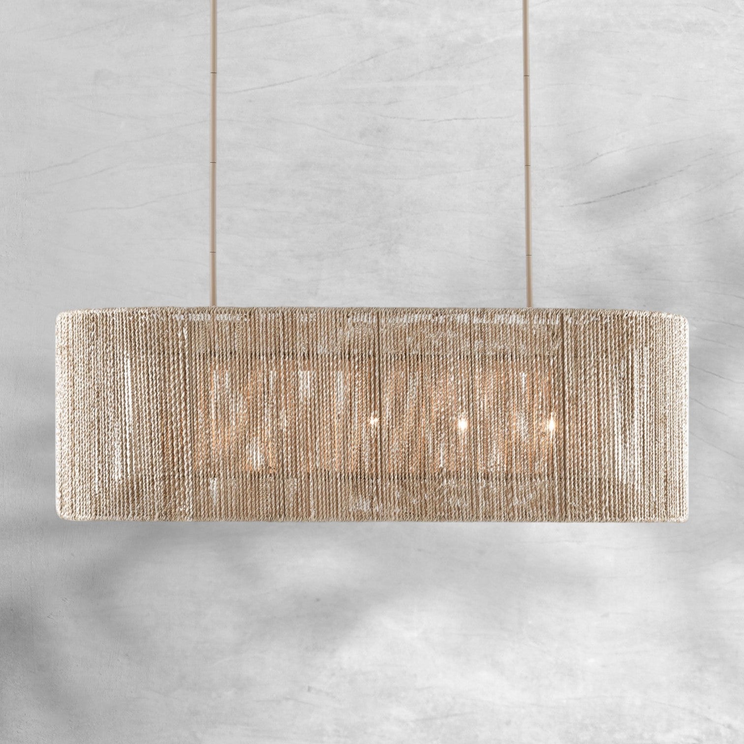 Farrington Abaca Linear Chandelier 42"