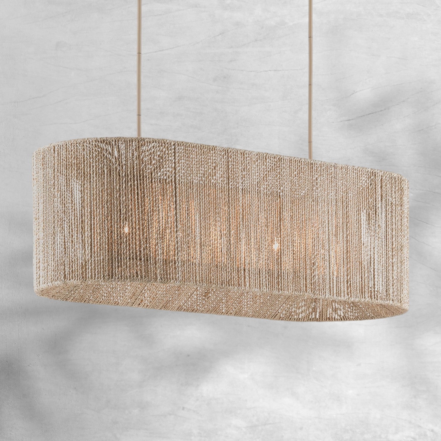 Farrington Abaca Linear Chandelier 42"