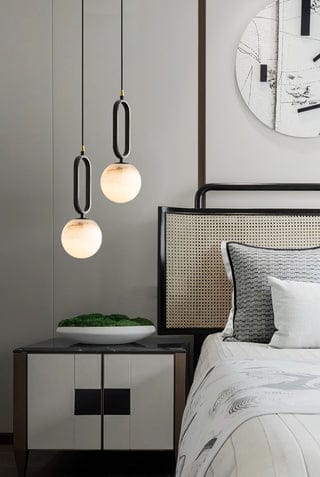 Orb Alabaster Pendant