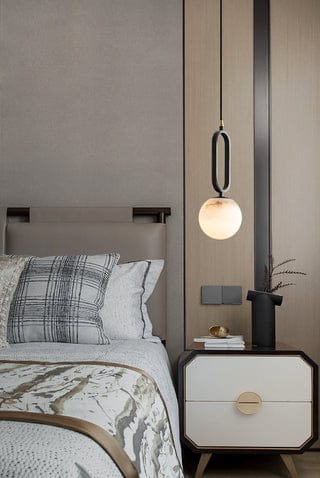 Orb Alabaster Pendant