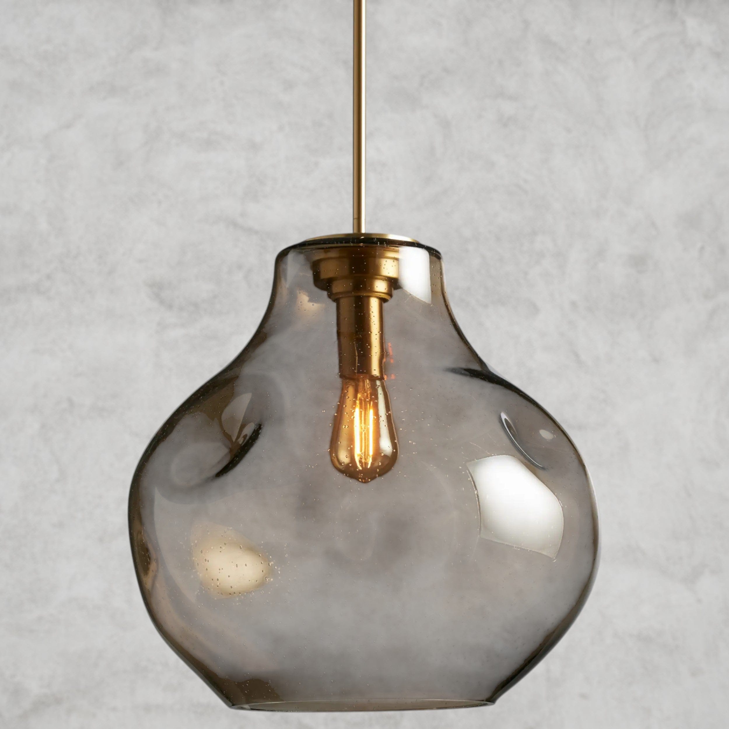 16" / Smoke Organic Pendant 8", 12", 16"