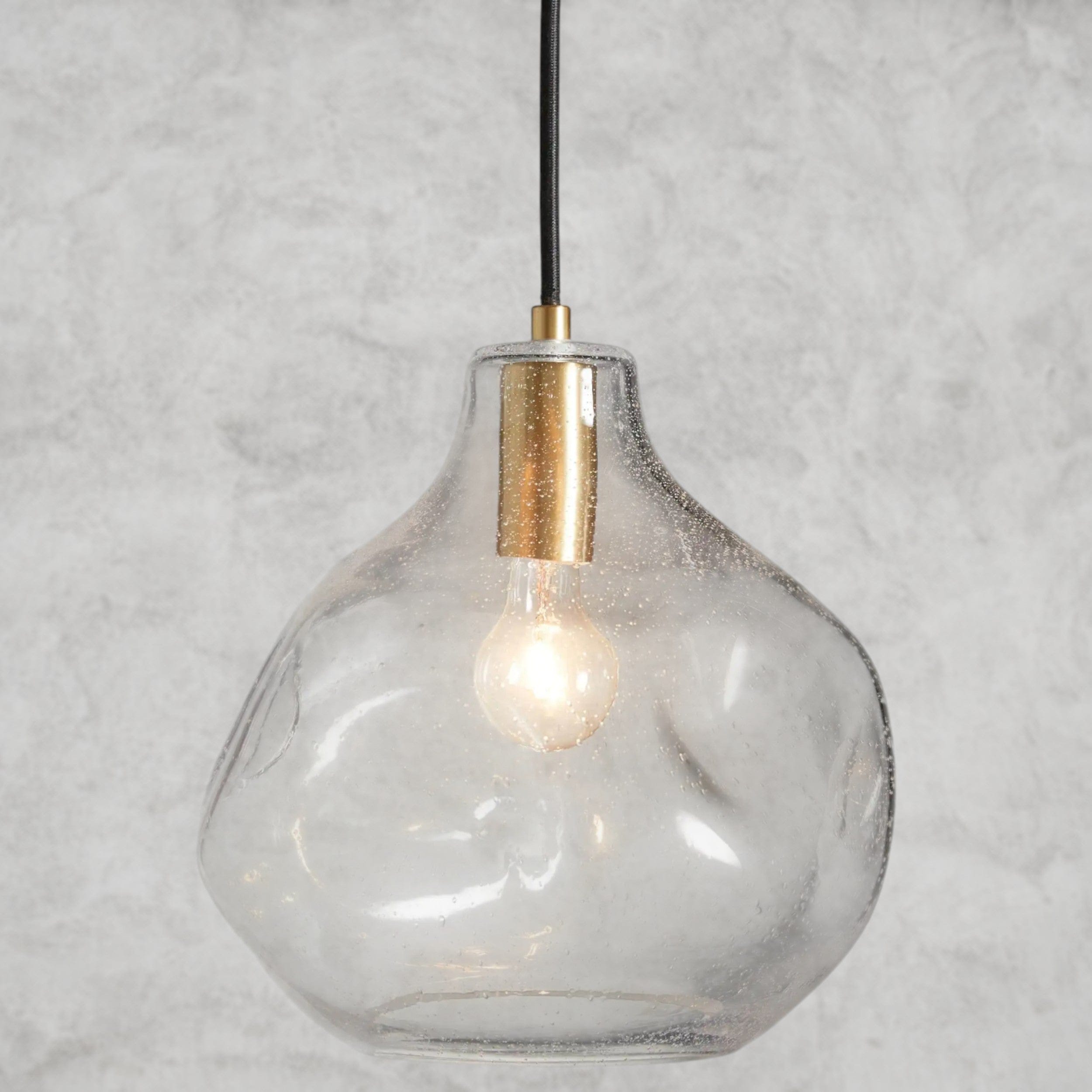 12" / Clear Organic Pendant 8", 12", 16"