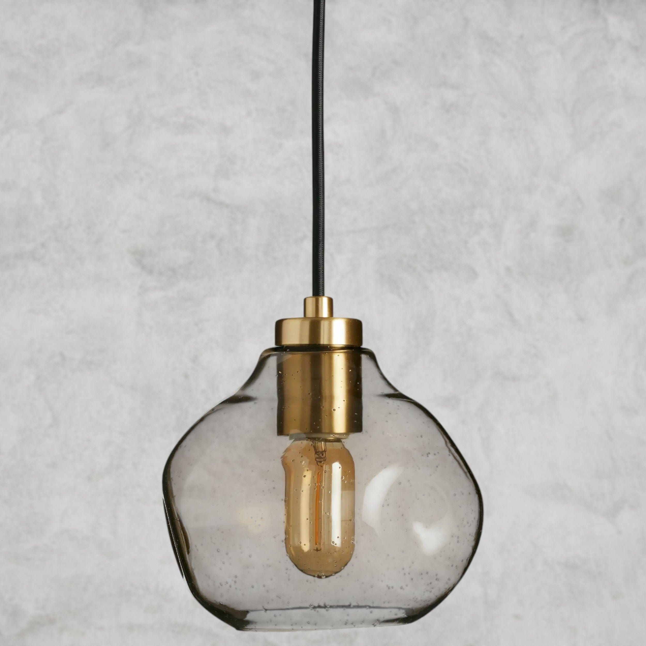 8" / Smoke Organic Pendant 8", 12", 16"