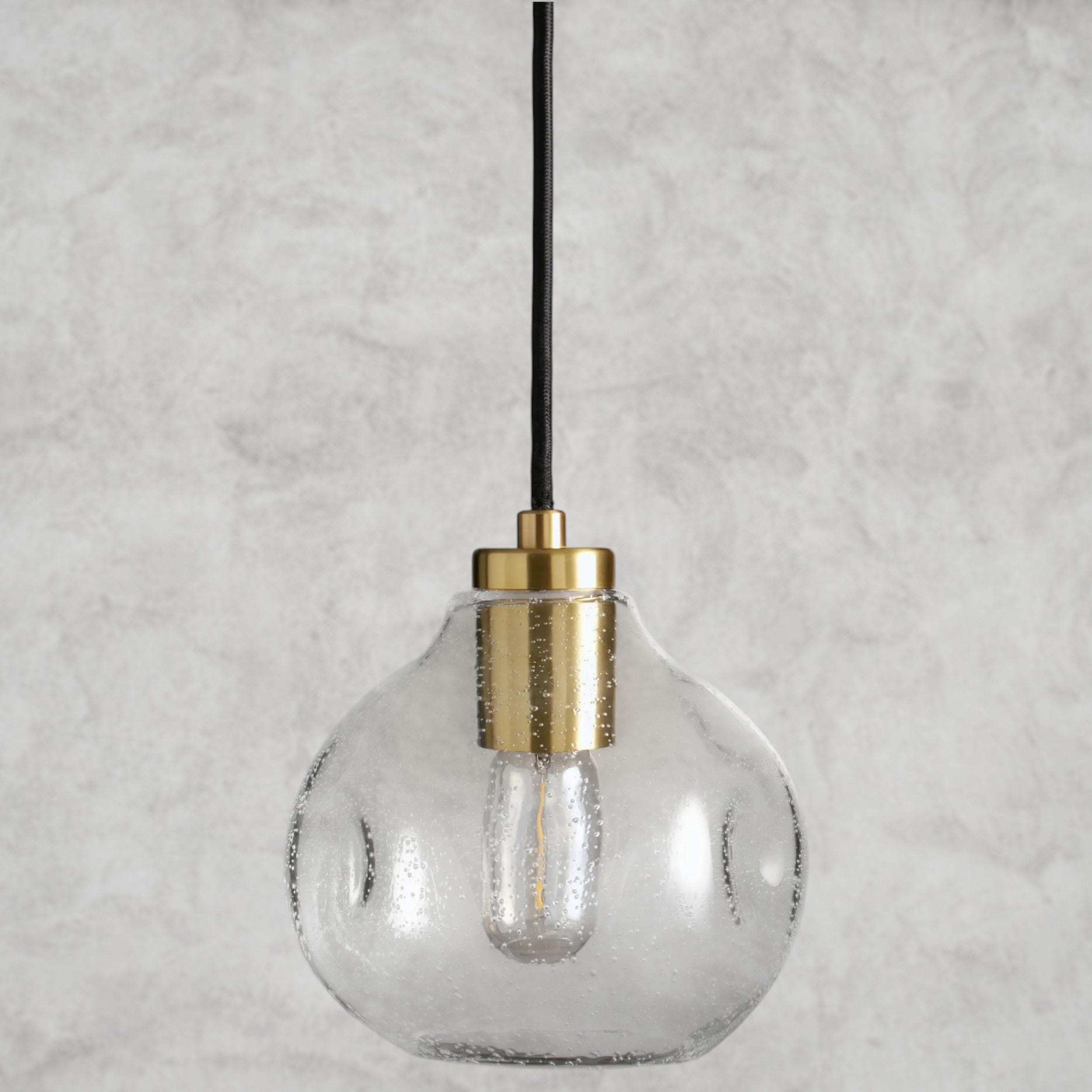 8" / Clear Organic Pendant 8", 12", 16"