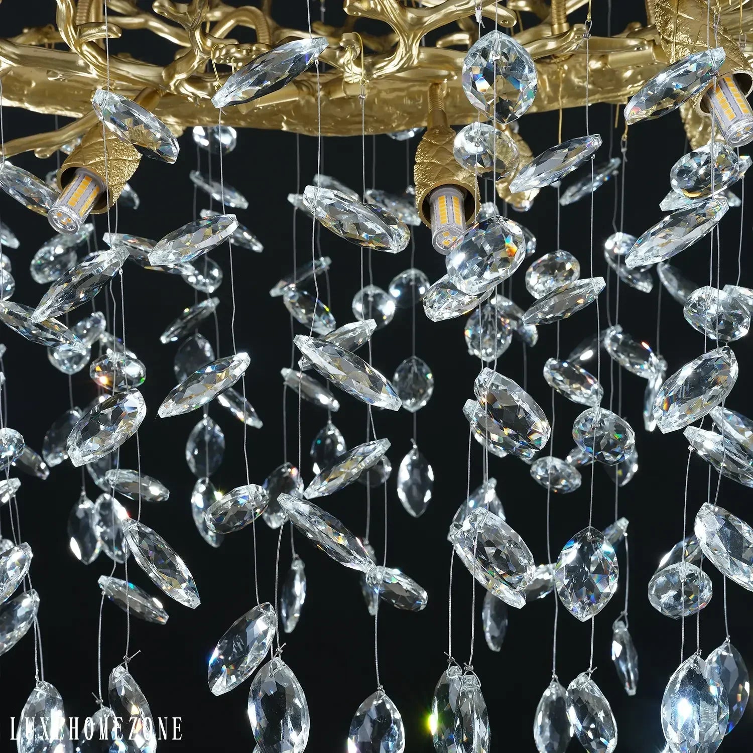 Solara Rectangular Tree Branch Chandelier 55