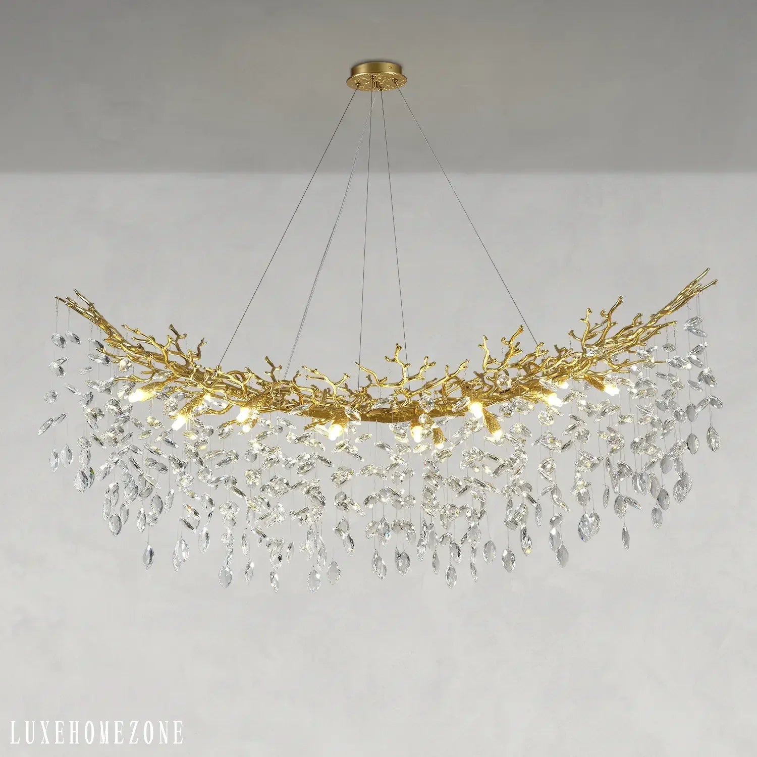 Solara Rectangular Tree Branch Chandelier 55" 72" Tree Branch