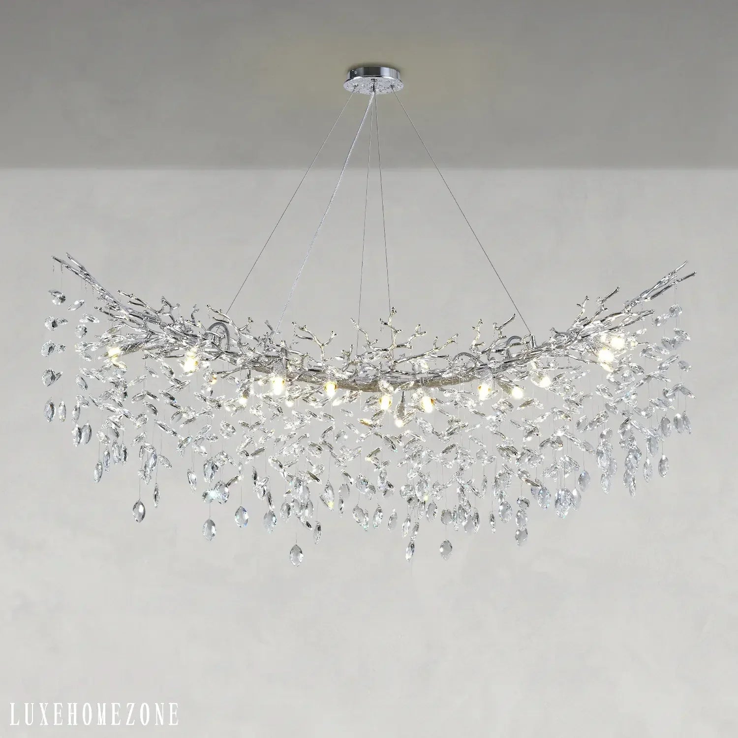 Solara Rectangular Tree Branch Chandelier 55" 72" Tree Branch