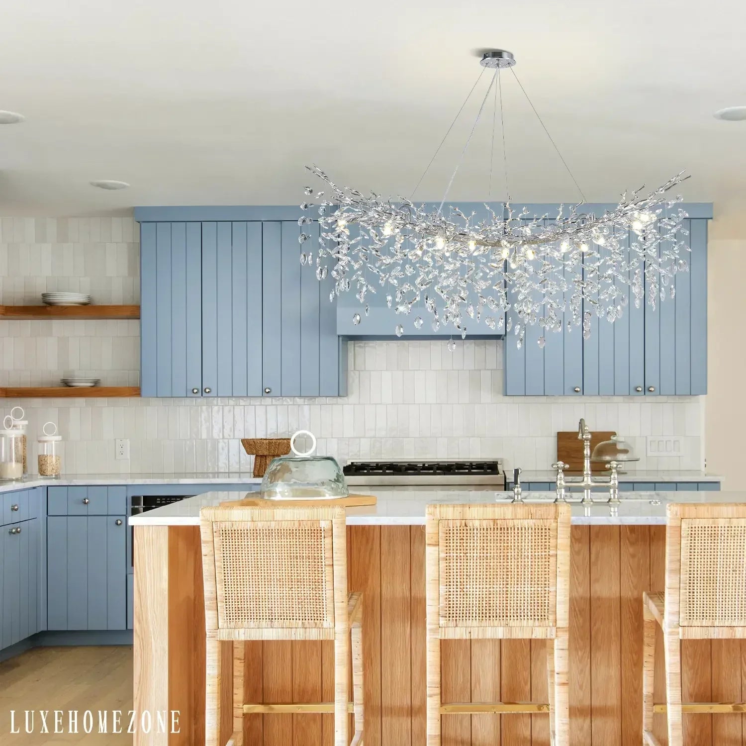 Solara Rectangular Tree Branch Chandelier 55