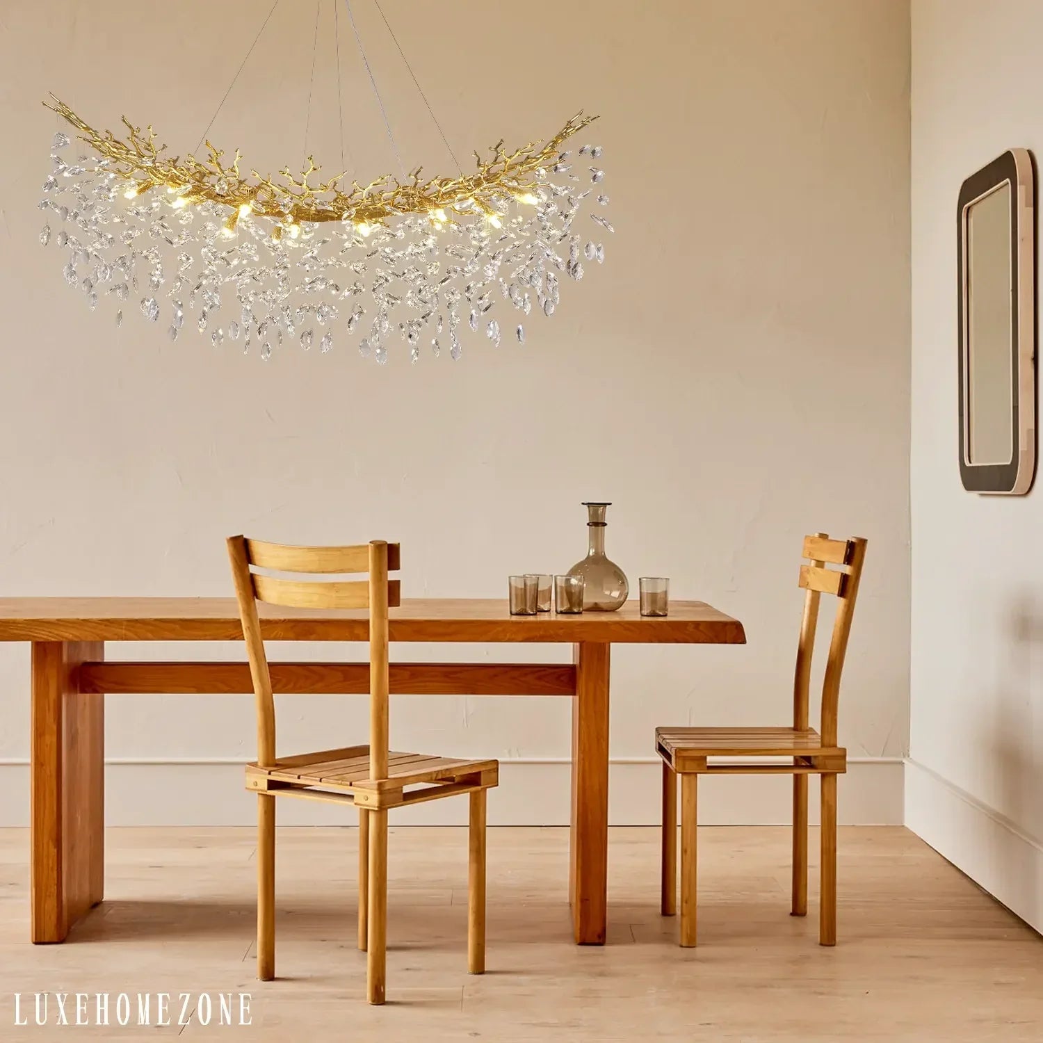 Solara Rectangular Tree Branch Chandelier 55