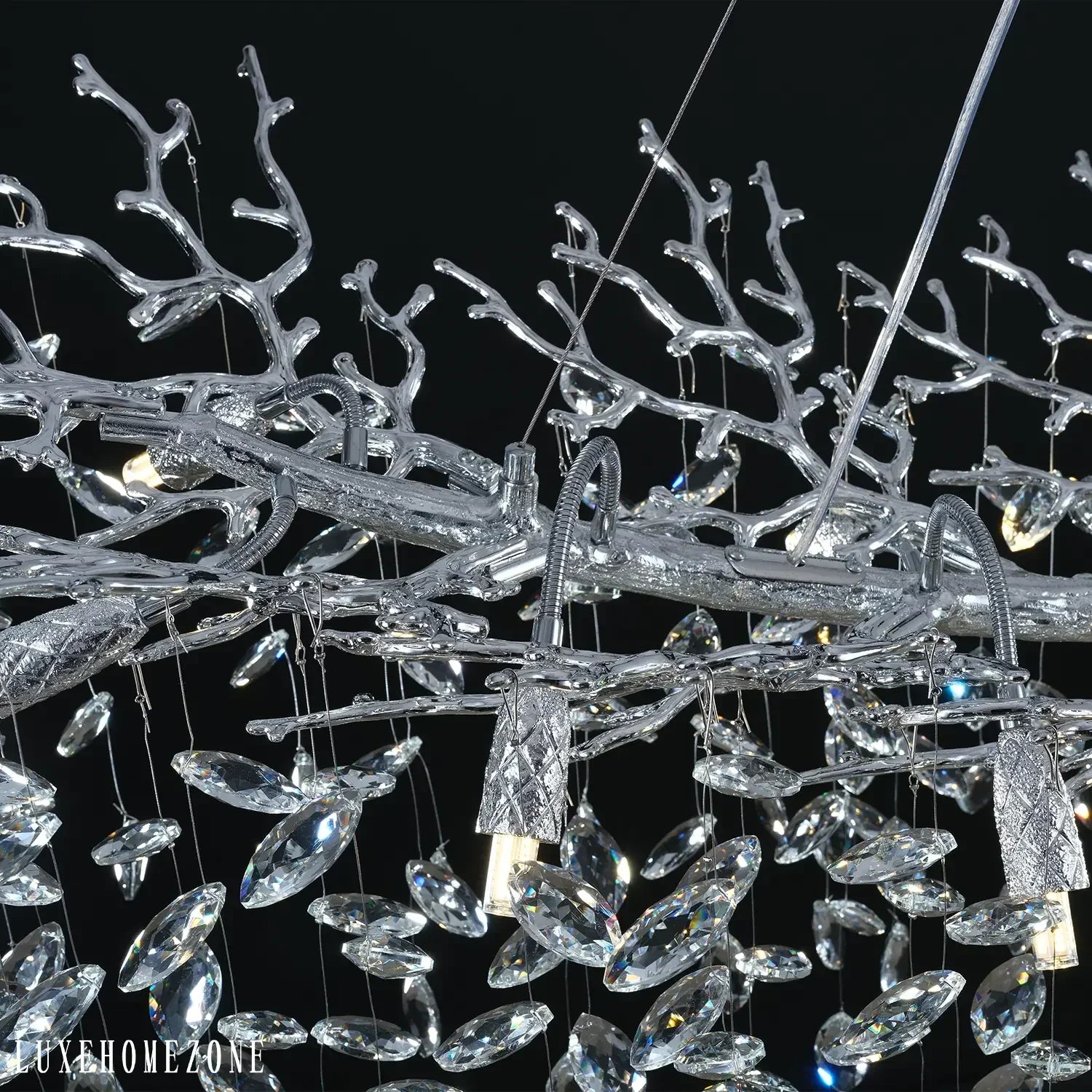 Solara Rectangular Tree Branch Chandelier 55" 72" Tree Branch