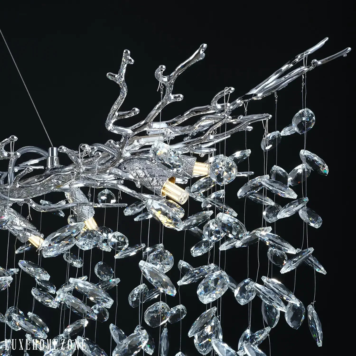 Solara Rectangular Tree Branch Chandelier 55