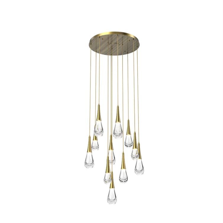 11-Lights / Brass Pluvia 8/ 9/ 11 /12-Light Chandelier Pendant For Living room Family room Dining Room Bedroom