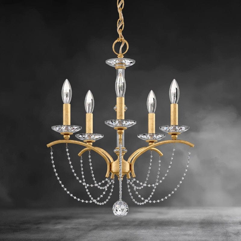 Priscilla Crystal Candlestick Chandelier 18"