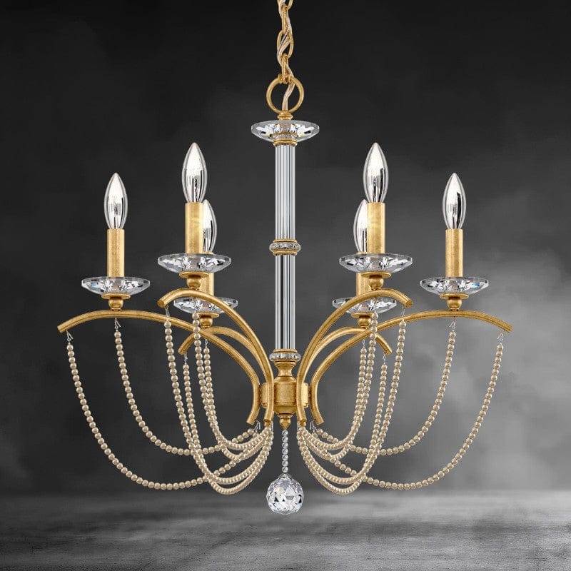 Priscilla Crystal Candlestick Chandelier 23"
