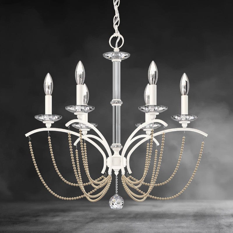 Priscilla Crystal Candlestick Chandelier 23"