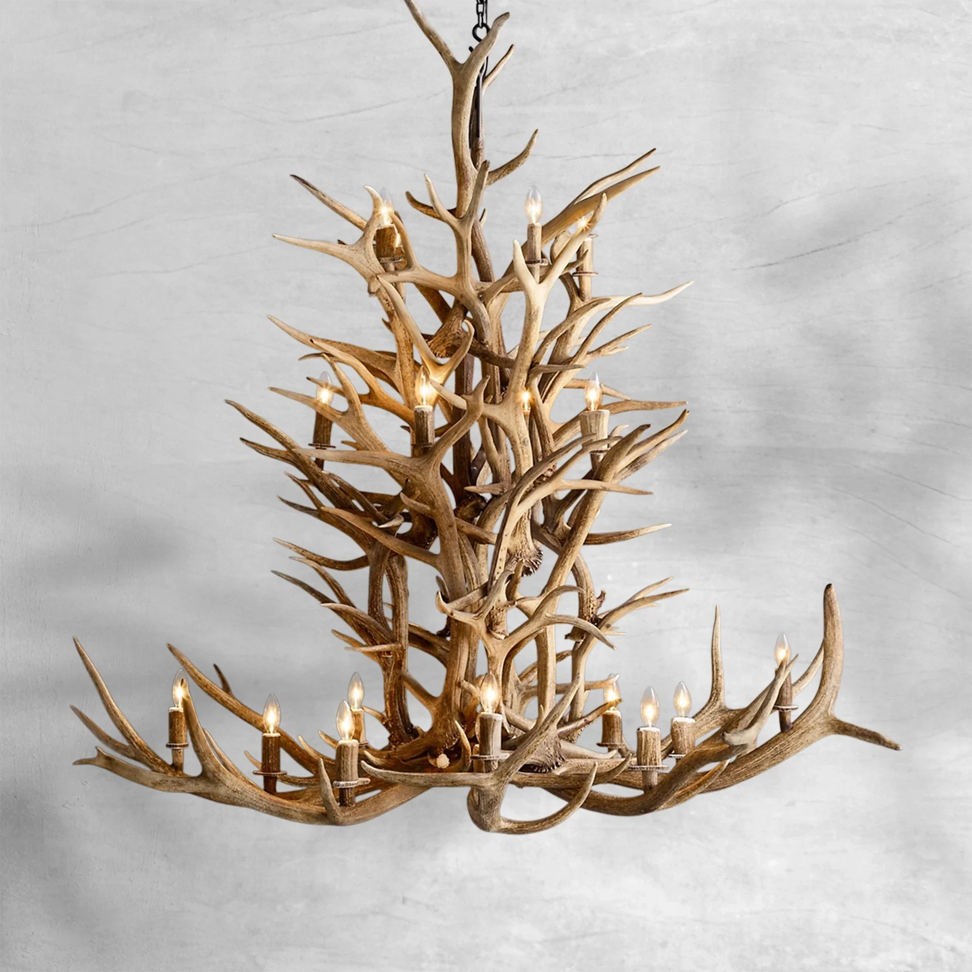 Deer Antler 8-Light Chandelier 60''