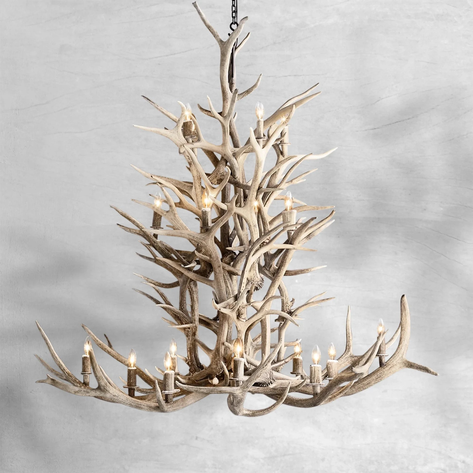 Deer Antler 8-Light Chandelier 60''