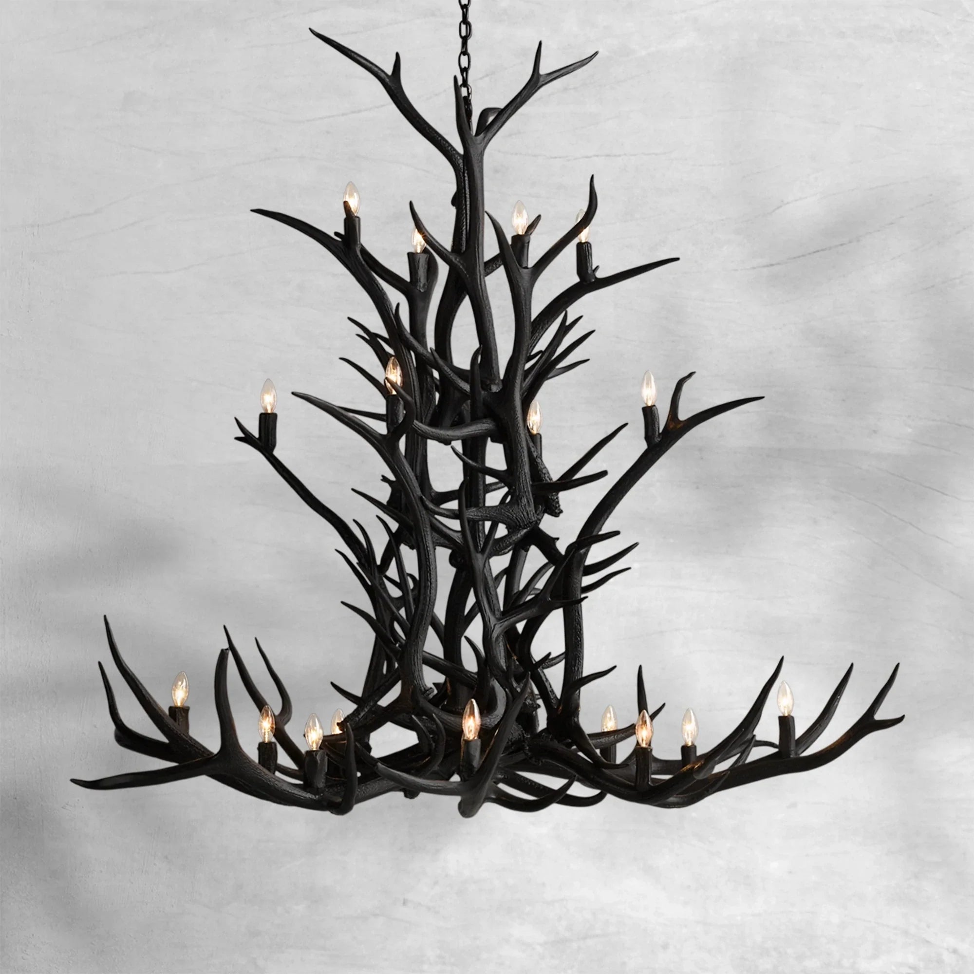 Deer Antler 8-Light Chandelier 60''