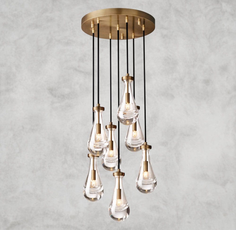 18" / Brass Rain Round Chandelier 18", 36", 47", 60"