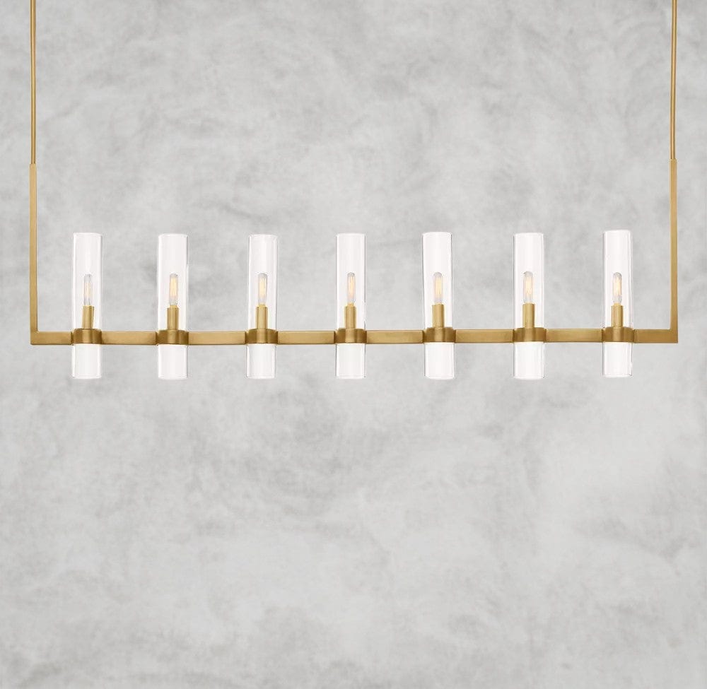 59" / Brass Ravelle Linear Chandelier 59", 73"