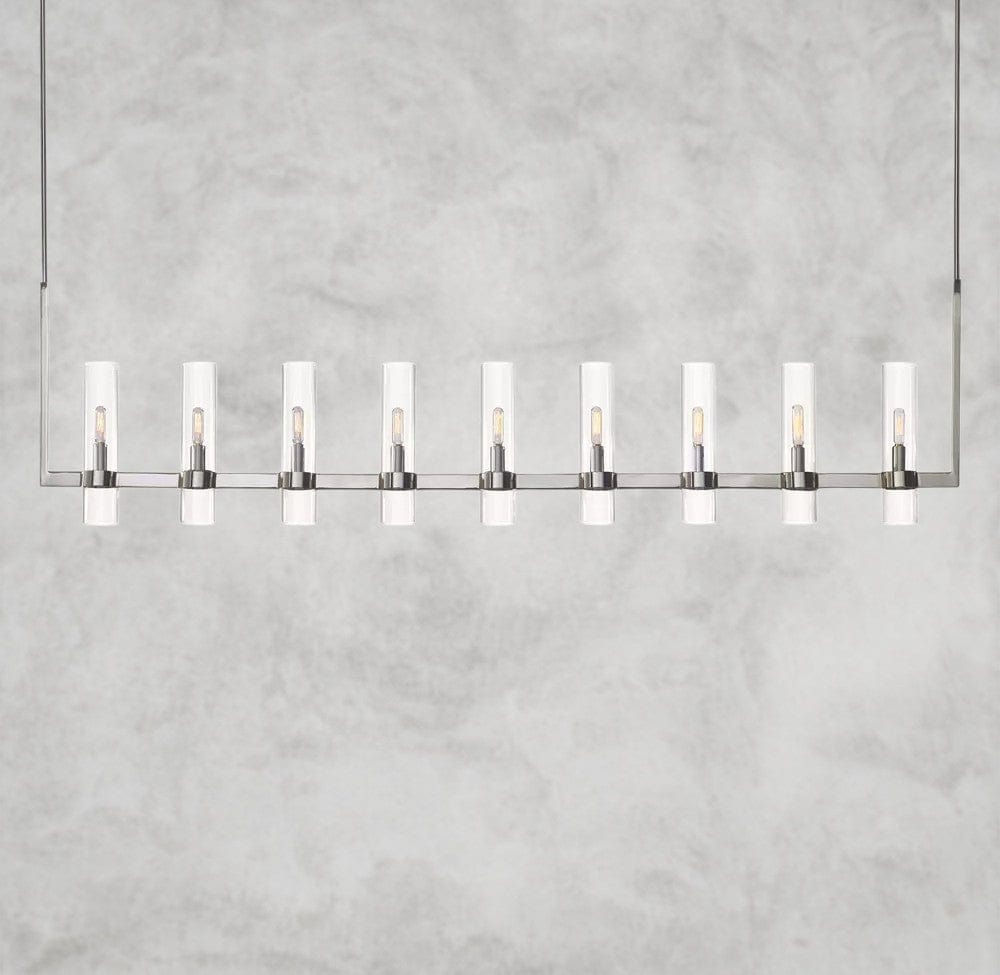 73" / Nickle Ravelle Linear Chandelier 59", 73"