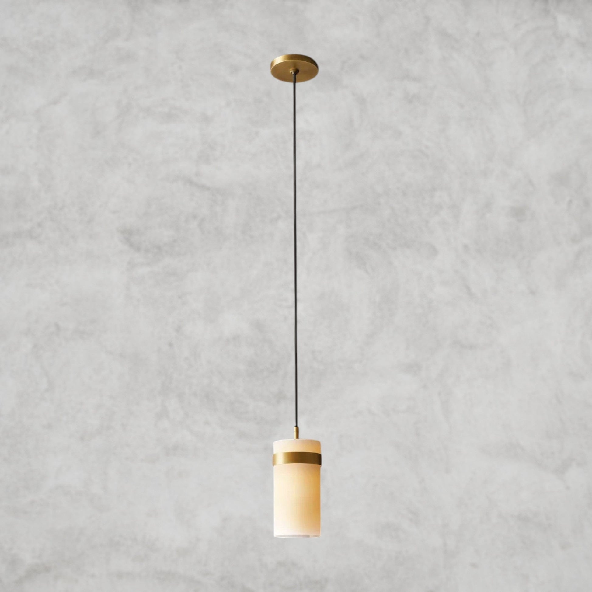 5" / Brass Ravelle Milk Glass Pendant 5", 8", 10", 12"