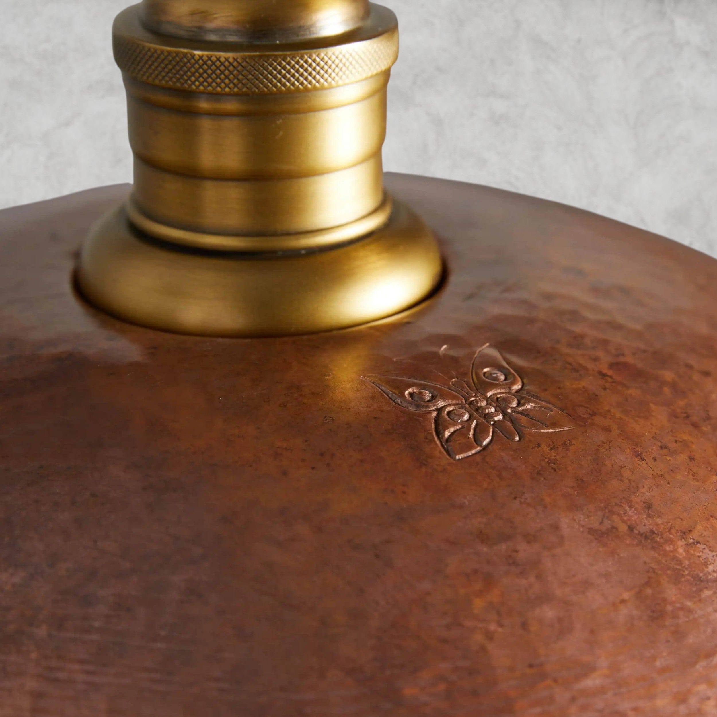 Recycled Metal Dome Pendant 14