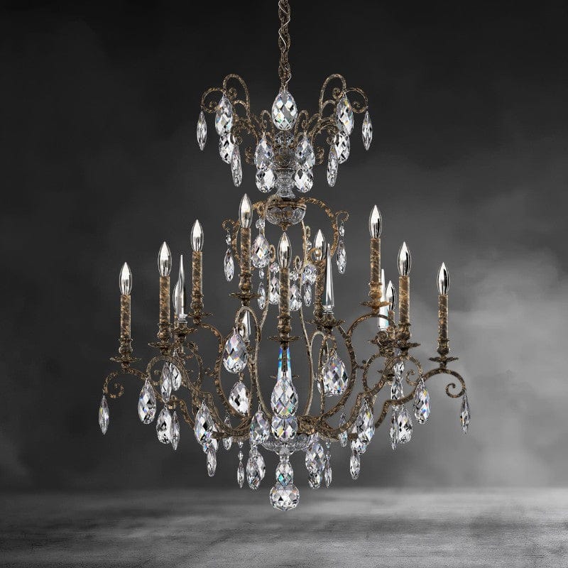 Heirloom Bronze Renaissance Nouveau Chandelier 32