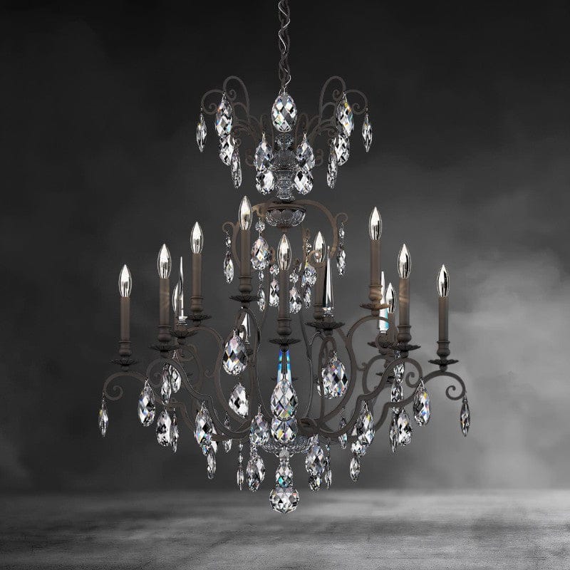 Black Renaissance Nouveau Chandelier 32