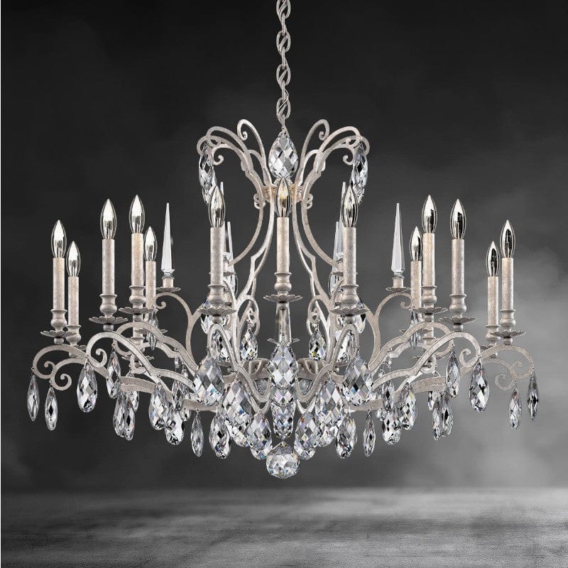 Antique Silver Renaissance Nouveau Chandelier 40