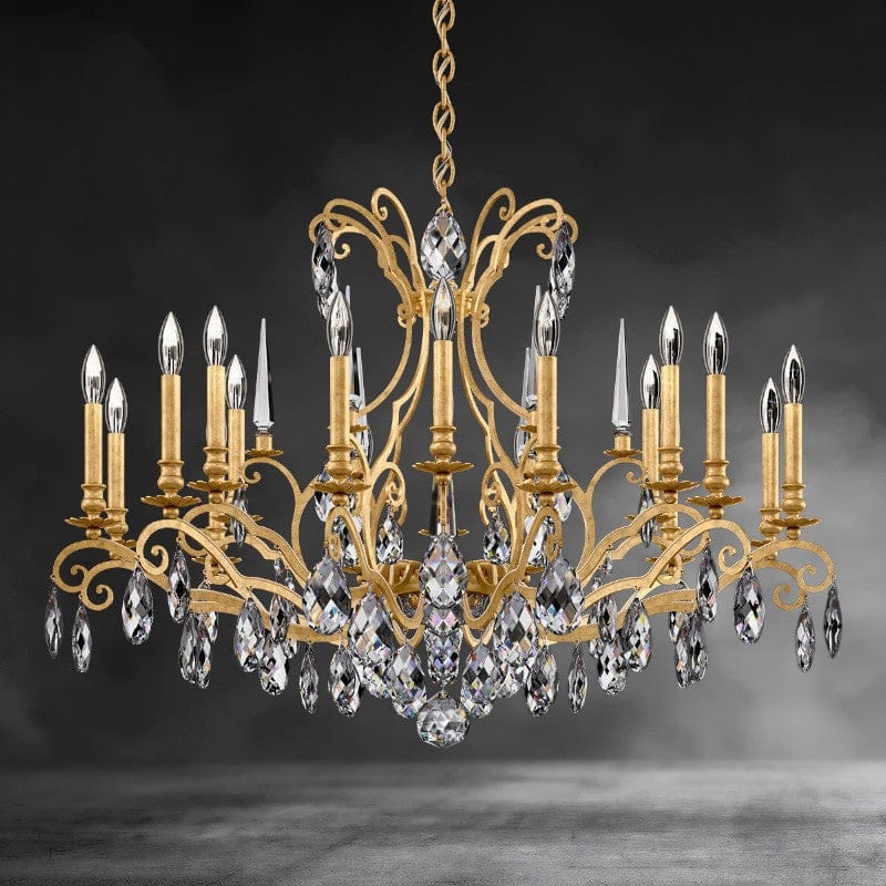 Heirloom Gold Renaissance Nouveau Chandelier 40