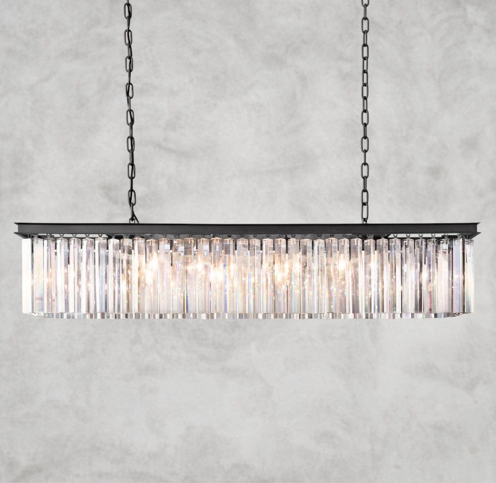 49" / Bronze Rhys Rectangular Chandelier 49", 60"