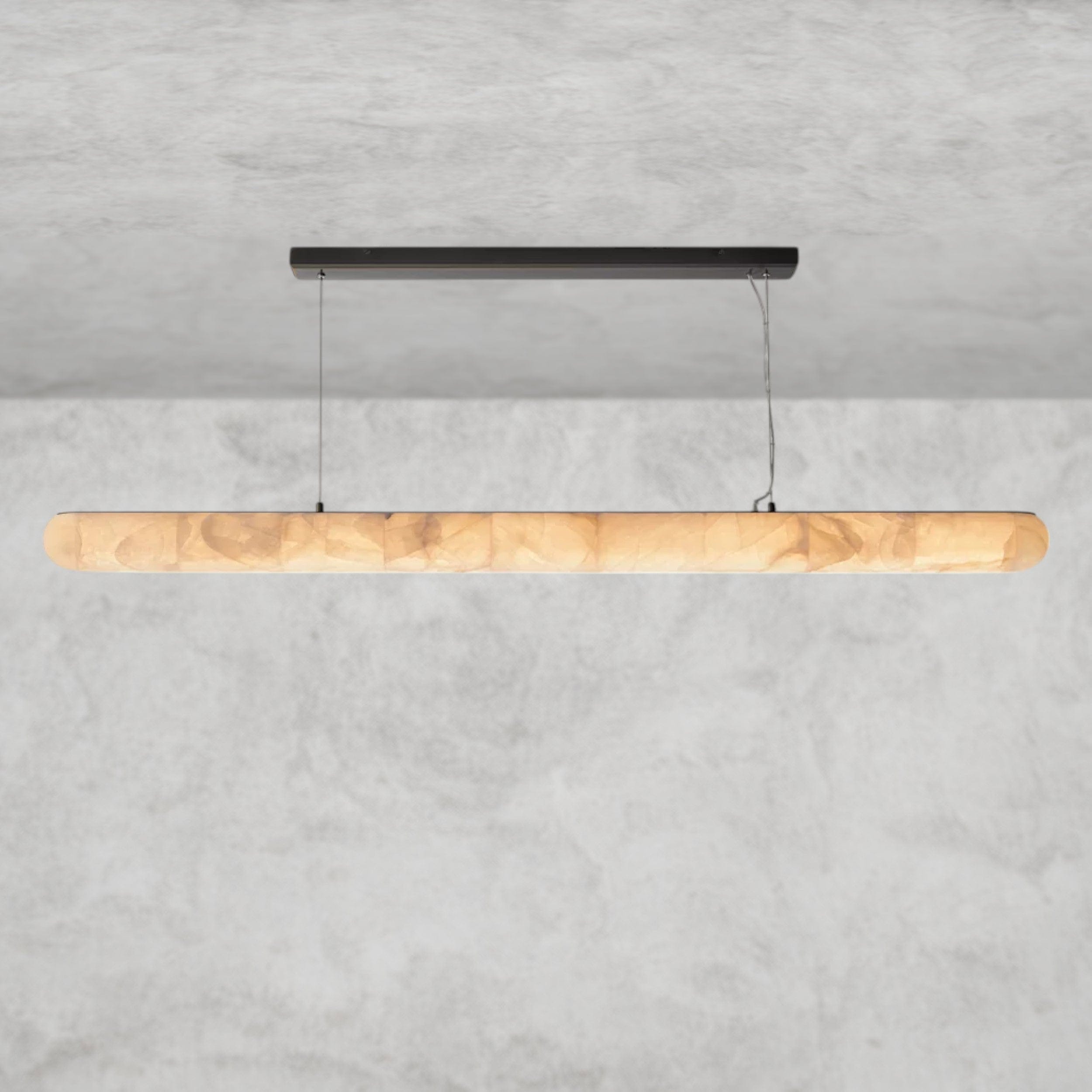 80" / Bronze Rivage lisse linear chandelier 60", 80"