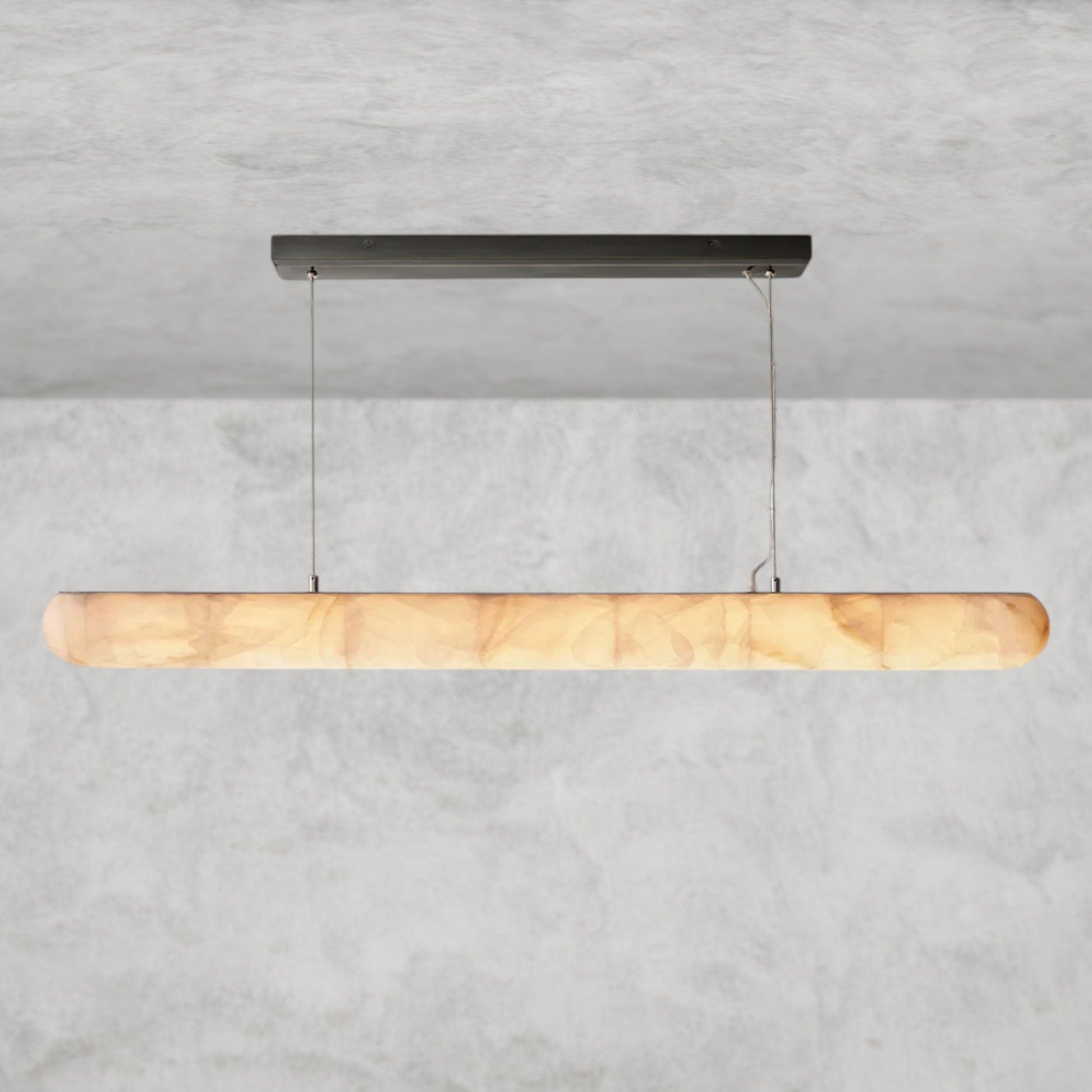 60" / Bronze Rivage lisse linear chandelier 60", 80"
