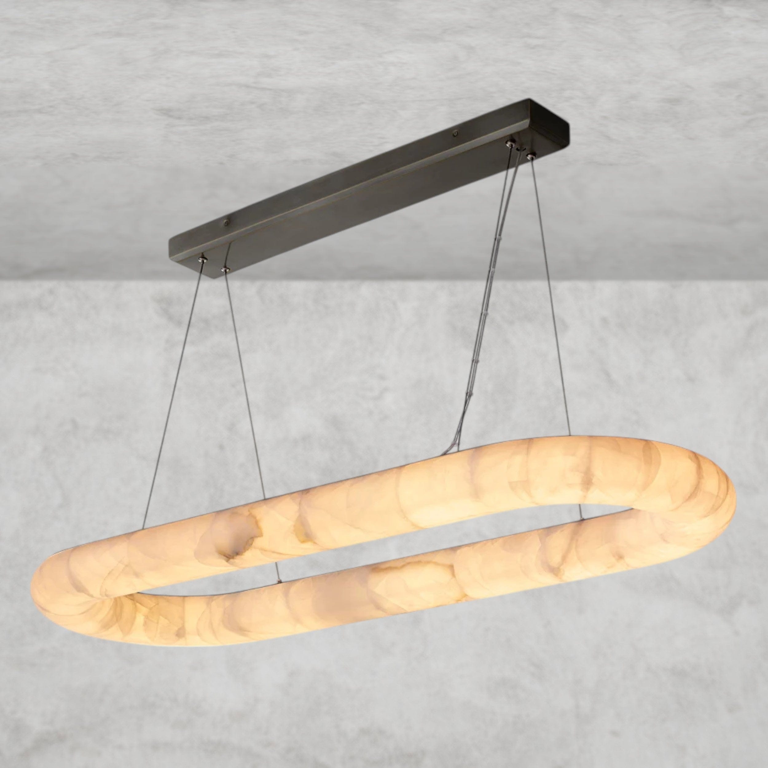 Rivage Lisse Oval Chandelier 57", 74"