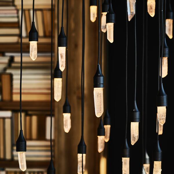 Rock Crystal Rain Flushmount