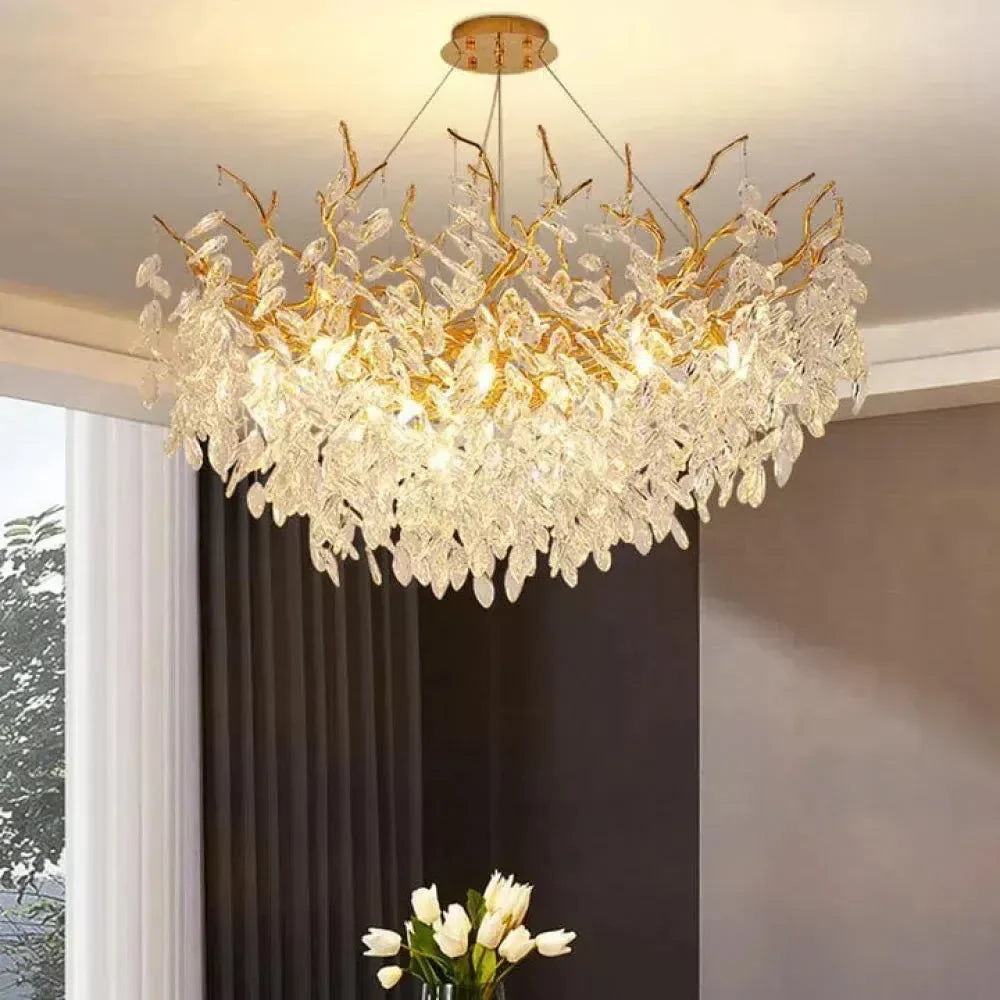 Renata Polyhedral Crystal Branch Chandelier