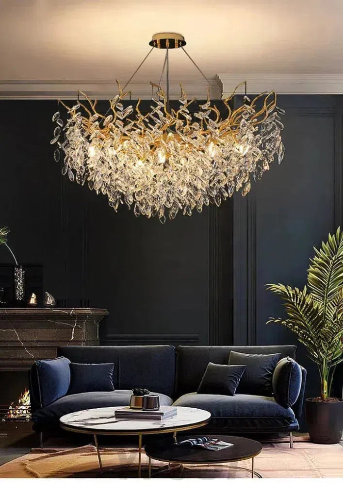 Renata Polyhedral Crystal Branch Chandelier