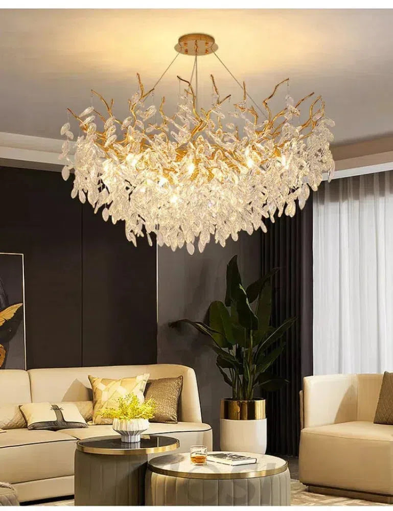 Renata Polyhedral Crystal Branch Chandelier